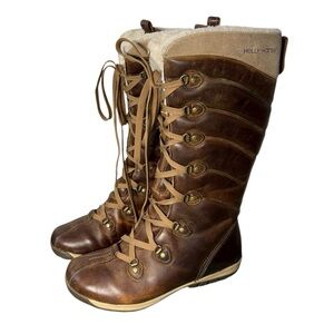 Helly Hansen Boots Women's 6 Skuld Faux Fur Lined Waterproof Leather Lace Up